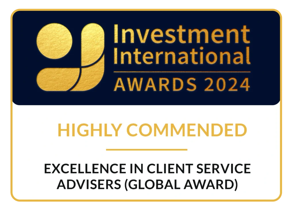 Investment international awards 2024 Excellence in Client Service Advisers (Global Award)